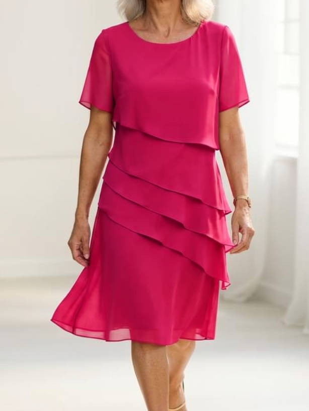 Juliette – Vestido elegante fluido con volantes