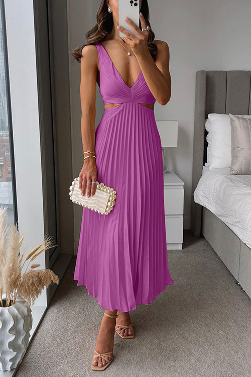 Cayetana | Vestido Plisado de Elegancia Serena
