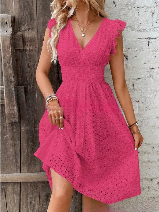 Alessia | Vestido bordado de verano