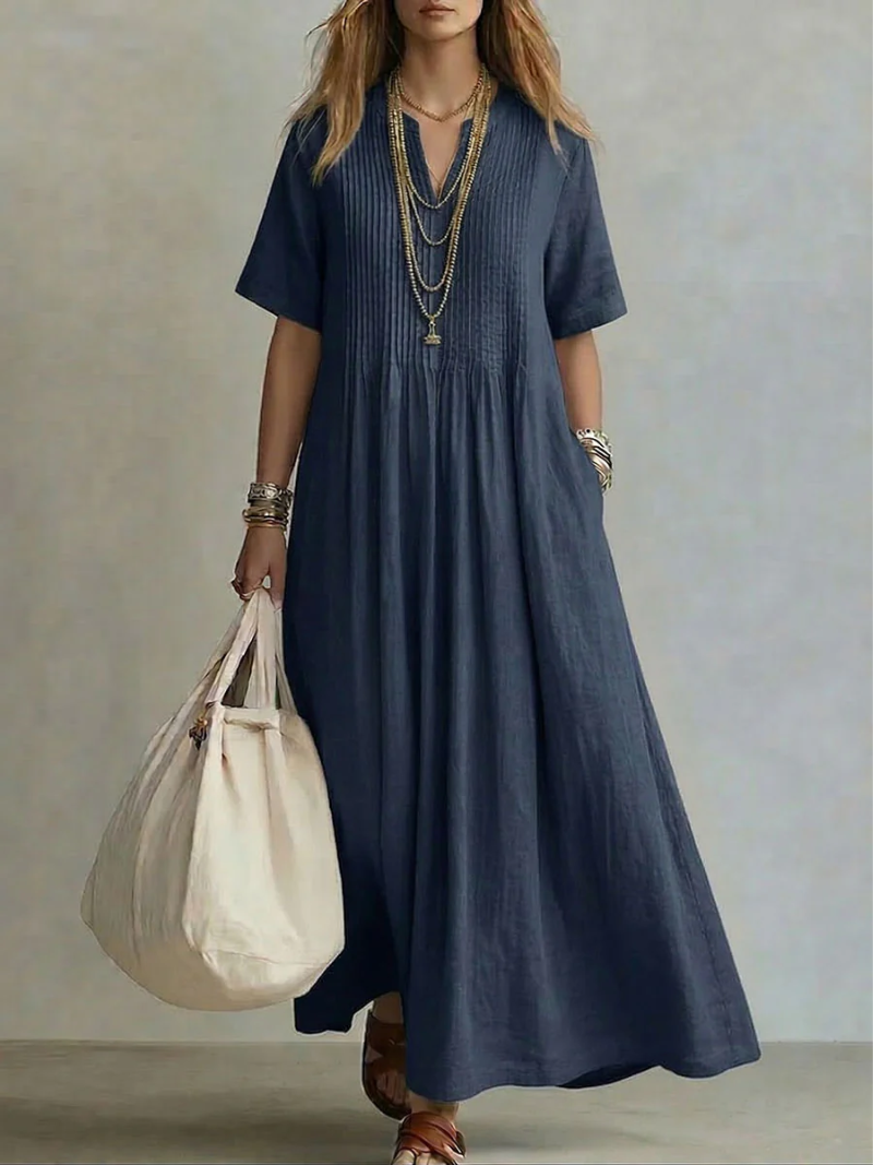 Enora | Vestido plisado moldeador