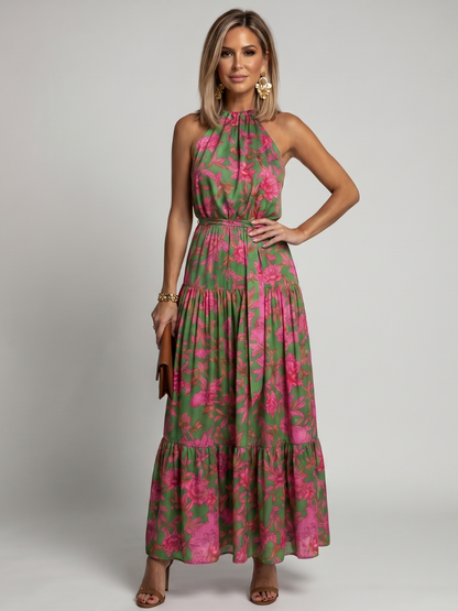 Rowen | Vestido Midi Halter Drapado