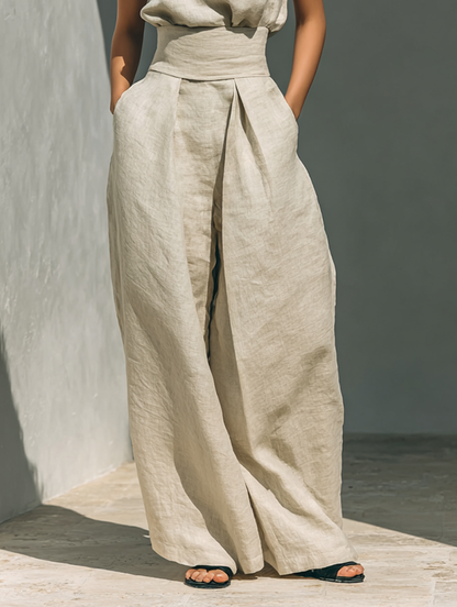 Lili | Conjunto minimalista de algodón y lino