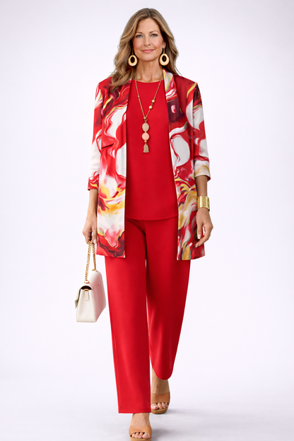 Gelsey | Conjunto de Tres Piezas Elegante