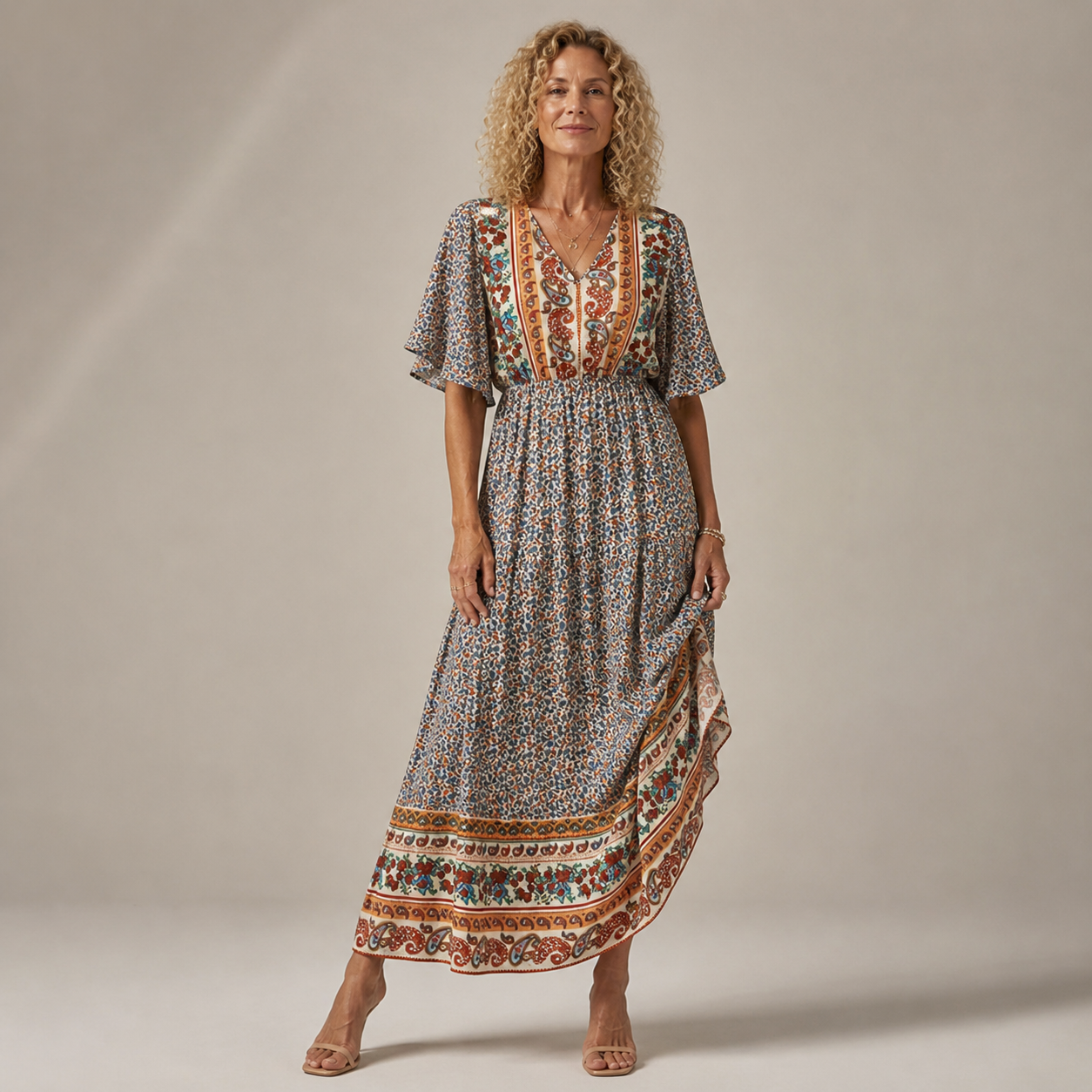 Nerisa | Vestido Bohemio de Elegancia Fluida
