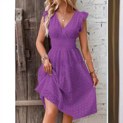 Alessia | Vestido bordado de verano