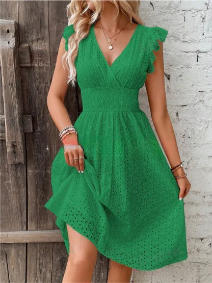 Alessia | Vestido bordado de verano