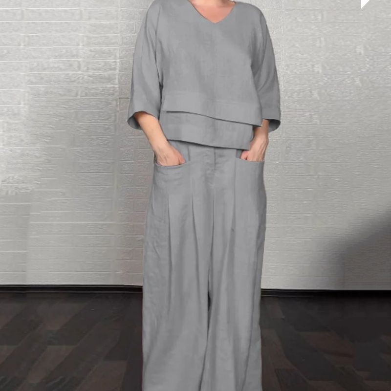 Liza | Conjunto de lino elegante